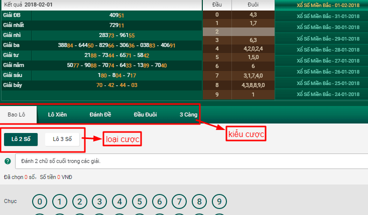 hướng dẫn đánh đề online thabet