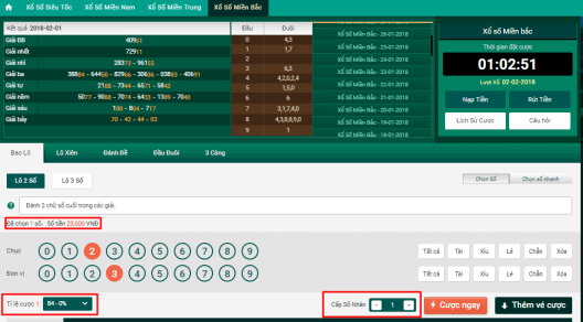 hướng dẫn đánh đề online thabet