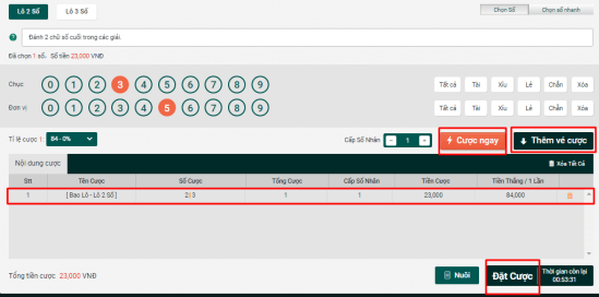 hướng dẫn đánh đề online thabet