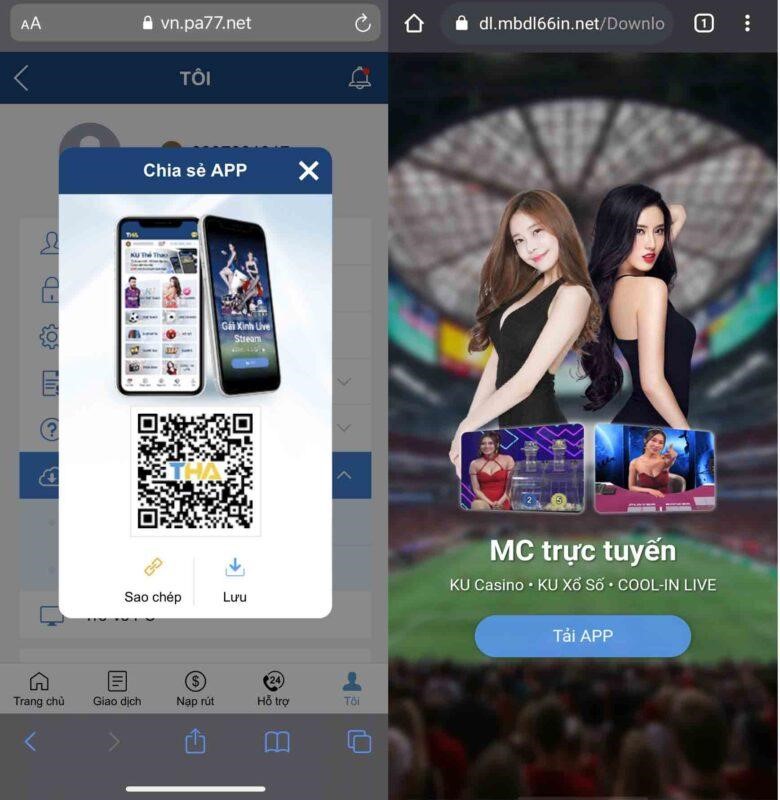 Tải app thabet nhanh